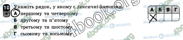 ГДЗ Укр мова 10 класс страница Вар.2 (10)